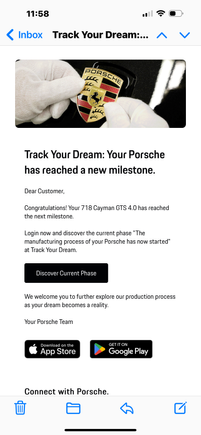 I received this yesterday. Production was supposed to start 7/11 and then land on this side of the pond on 8/9. Production start verified by dealer. 