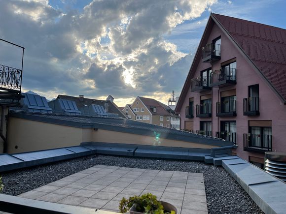 View from Fussen hotel balcony by day...