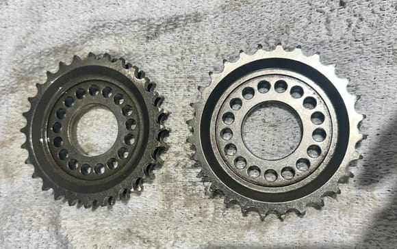 Timing gears… one is out of spec 