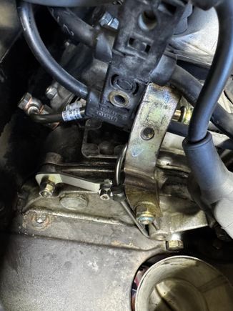 New hard line routed with bracket 