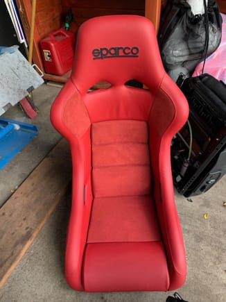 Sparco Red Leather QRTs