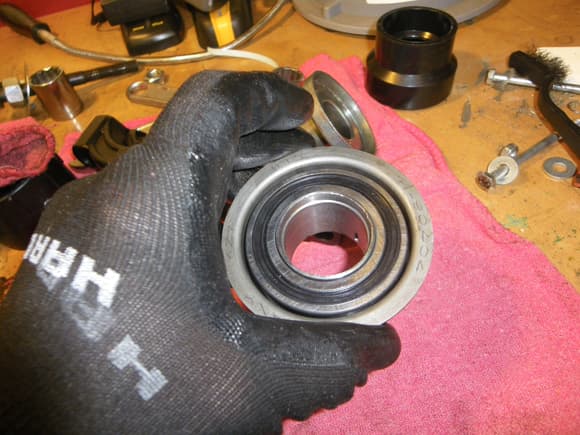 Inserting new bearing into the body