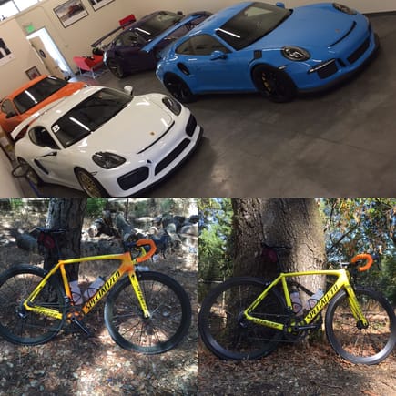 they are the same bike, goes from orange to yellow based on ambient temp
