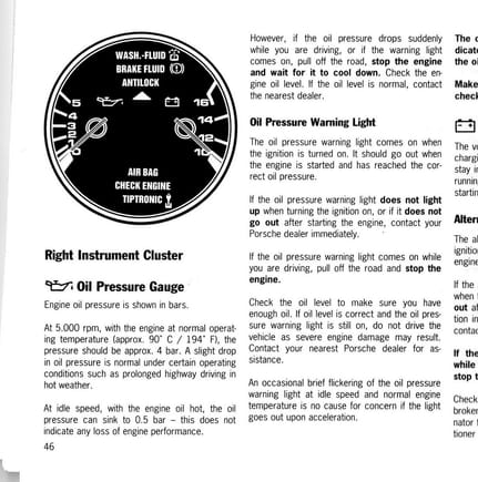 Porsche 968 Owne'S Manual, Page 48,
WKD 968 021 93, 5/92