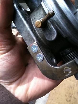 New screws so the TB fits above the turbo