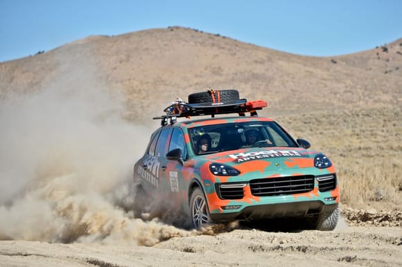 Rebelle Rally women-only ten days navigating the desert no electronics only paper and compass.  Sandy Conner and Lisa Wolford won their class in this 958 Cayenne.