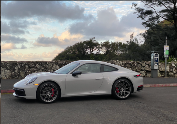 Chalk Carrera S at the top