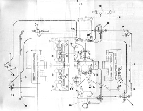 1985-86 S3 vacuum and crankcase hose diagram