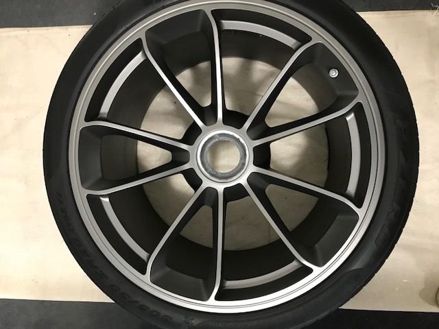 Wheels and Tires/Axles - 991 GT3 OEM wheels in Platinum Satin - Used - 2014 to 2019 Porsche GT3 - Summit, NJ 07901, United States