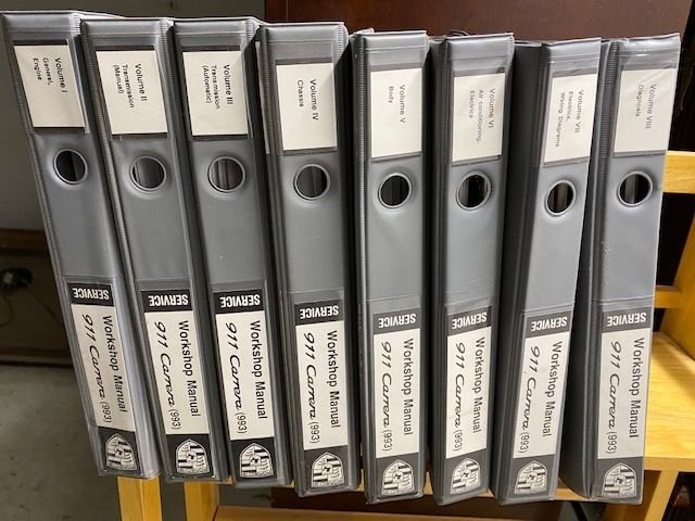 Miscellaneous - 911 Carrera 993 Workshop Manuals 8 Volume Set - New - 1995 to 1998 Porsche 911 - San Jose, CA 95121, United States