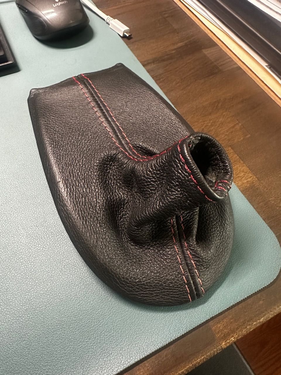 Interior/Upholstery - 996 Black leather red stitching shift boot - Used - 0  All Models - Anaheim, CA 92804, United States