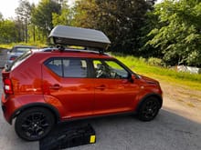 Testing Roofbox for trip to France 2024