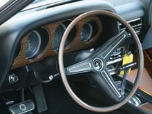1970 mach 1 white stripe steering wheel