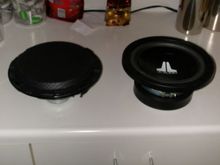 View comparing the stock and JL W8V2 subs...