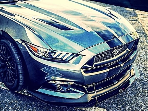 This is the lower lip that will be added to my Stang.  Carbon fiber, tie rods... Yup!  ORDERED!