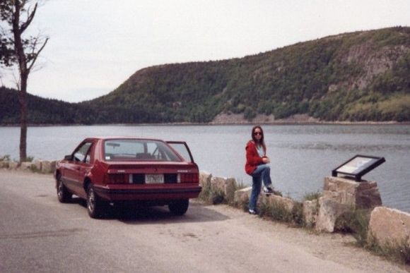 GT and wife at scenic overlook in Maine