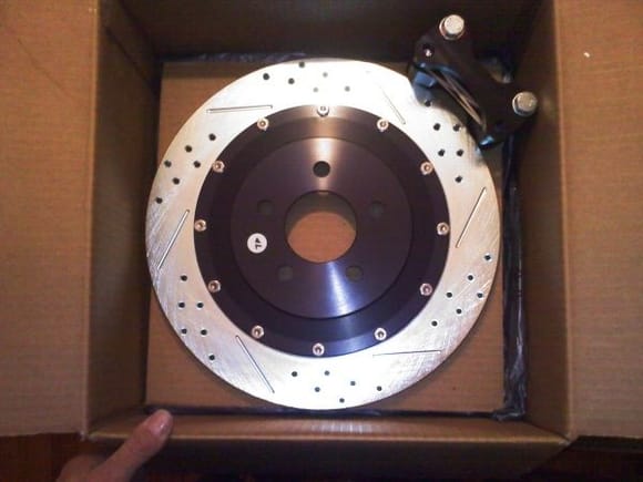 14in Shelby Rear Zinc 2 Piece Rotors with relocation brackets are in !!!!