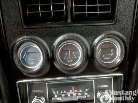 mump 1006 12 o 1971 ford mustang mach 1 gauges