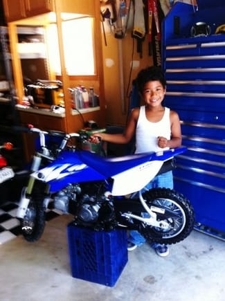 Mark and his first dirtbike