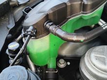 Coolant floods back in.