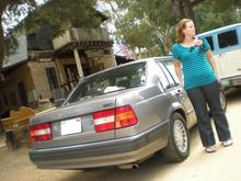 Rose and the 960 out front of the Cornell Winery tasting room on the Mullholland Hwy. 07-31-11