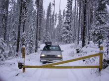 Forest Service road to cabin