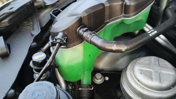 Coolant floods back in.