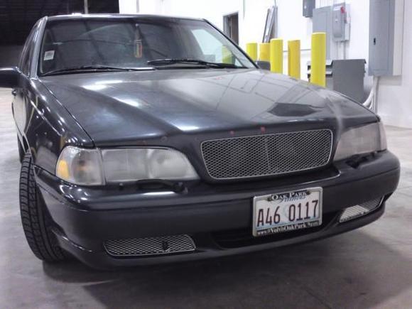 front view with the grills