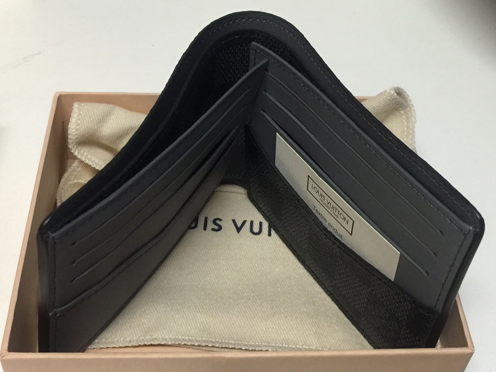 brand new with tags Louis Vuitton Damier graphite slender wallet+stripe&c - 6SpeedOnline ...