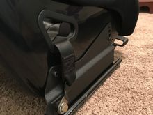 This bolt goes through  the oem belt buckle.