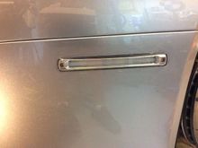 I didn't think to block the old screw holes and will do that on the next set so the holes look chrome and blend in.