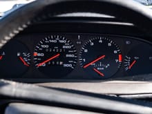 Gauges in excellent ORIGINAL condition and showing just over 24,000 KM.