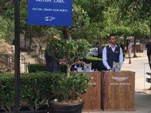 Check-in area at Sunset Center