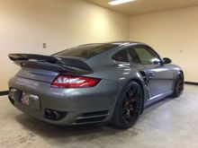 Clay bar, polish, and wax.