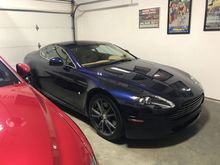 2011 Vantage V8.  Manual, Midnight Blue with Sahara Tan leather & blue stitching