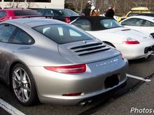 A trio of Porsches.