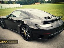 PORSCHE 991 TURBO S WITH 21″ FORGED RIMS BY LOMA WHEELS