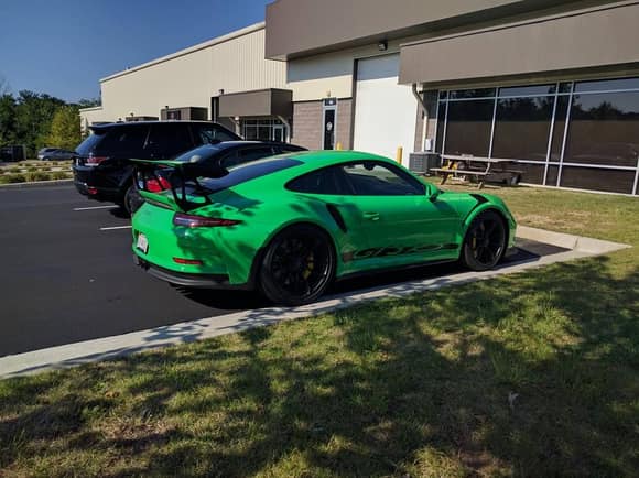 Neil Lee spotted this Green Porsche 991 GT3 RS in Sterling, Virginia.
