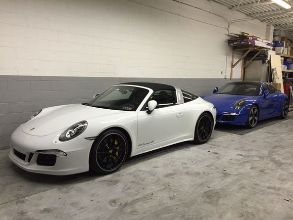 Here is my 15 Targa with My PCA Club Coupe with 8.5 miles!!