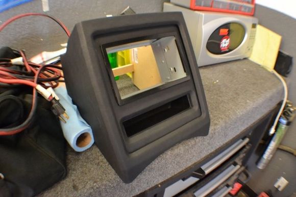 custom navigation dash console for classic muscle cars 2-din fits Kenwood, Alpine, or Pioneer. Chevy F Body