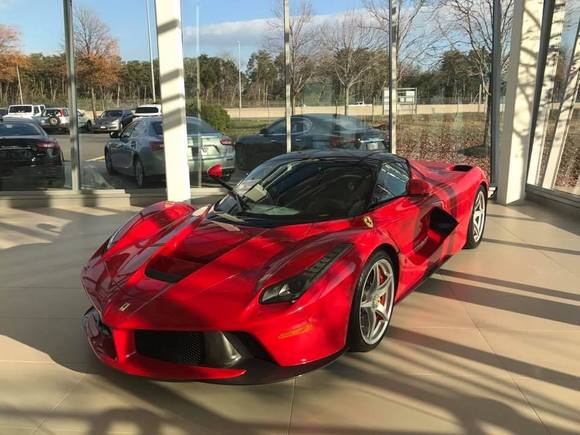 This masterpiece is still sitting inside Ferrari Of Washington, DC in Virginia. Thanks to Sergi Rodas.