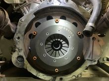 Once the gearbox was pulled - showing the 184mm AP racing clutch.