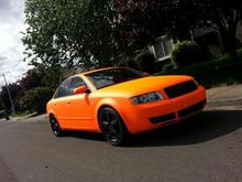 Got bored with the grey and had it plastidipped firebelly orange. Word of advice, the neon colors look good at first but fade fast and are hard to maintain! Love the color though!