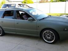 Currently looks like this with the black winter rims on it now.
