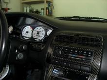 inside of KAT. Notice the nice hand laid carbon fiber trim.