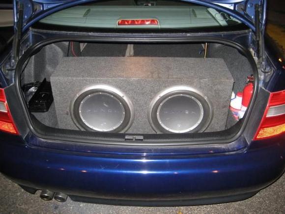 2 12" Rockford Fosgate Punch P2 Subs with sealed enclosure