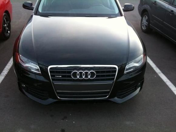 The front of the car