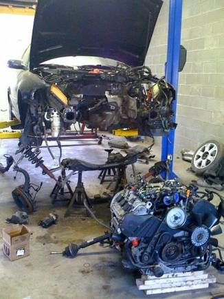 Engine out again