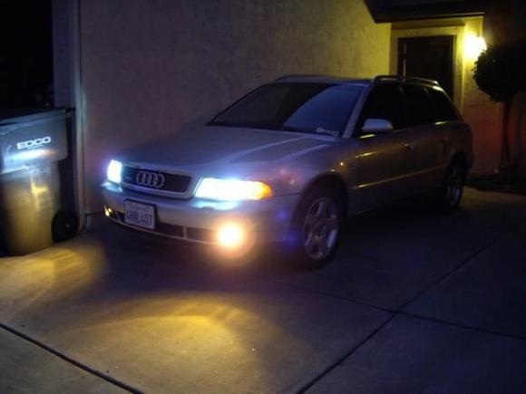 New 8000k hid headlights and PIAA yellow foglights