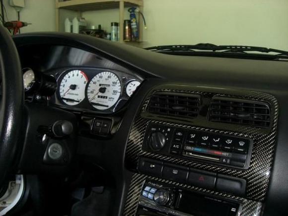 inside of KAT. Notice the nice hand laid carbon fiber trim.